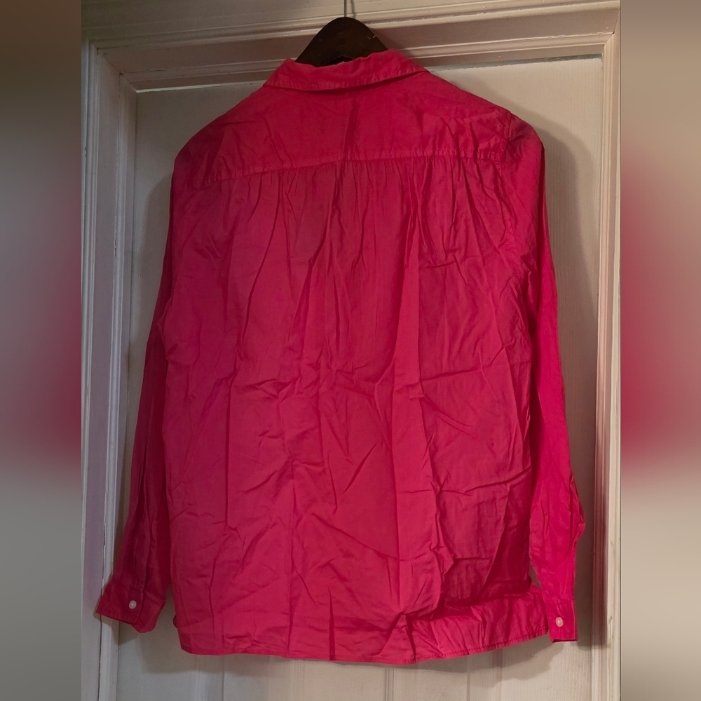 J. Crew Garment-Dyed Cotton Poplin Utility Shirt - Pink - Picture 4 of 7
